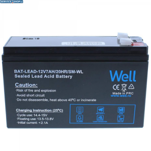 Acumulator 12V 7AH T1 carcasa mica Well BAT-LEAD-12V7AH/SM-WL