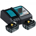 Set de 2 acumulator BL1850B 18V 5.0Ah cu incarcator DC18RC Makita 197570-9