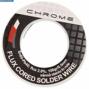 Fludor 100gr 0.5mm SN60 PB40 Chrome TIN-100GR/0.5MM-CHR