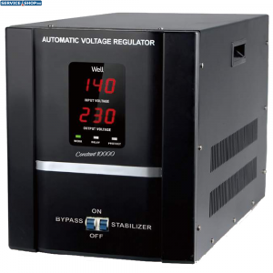 Stabilizator de tensiune 10000VA/8000W Well AVR-SRV-CONSTANT10000
