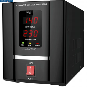Stabilizator de tensiune cu servo motor 1500VA 900W Well CONSTANT1500-WL