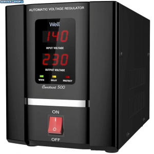 Stabilizator de tensiune cu servo motor 500VA 300W Well CONSTANT500-WL