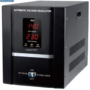 Stabilizator de tensiune cu servo motor 5000VA 3000W Well CONSTANT5000-WL