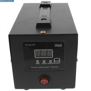 Stabilizator de tensiune cu releu 500VA/300W Well AVR-REL-POWERUP500