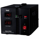 Stabilizator de tensiune cu servo motor 2000VA 1200W Well SECURE2000-WL