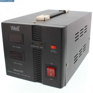 Stabilizator de tensiune cu servo motor 500VA 300W Well SECURE500-WL