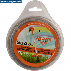 Fir trimmer 3mm (rotund-aluminiu) 15m Ruris 6-182